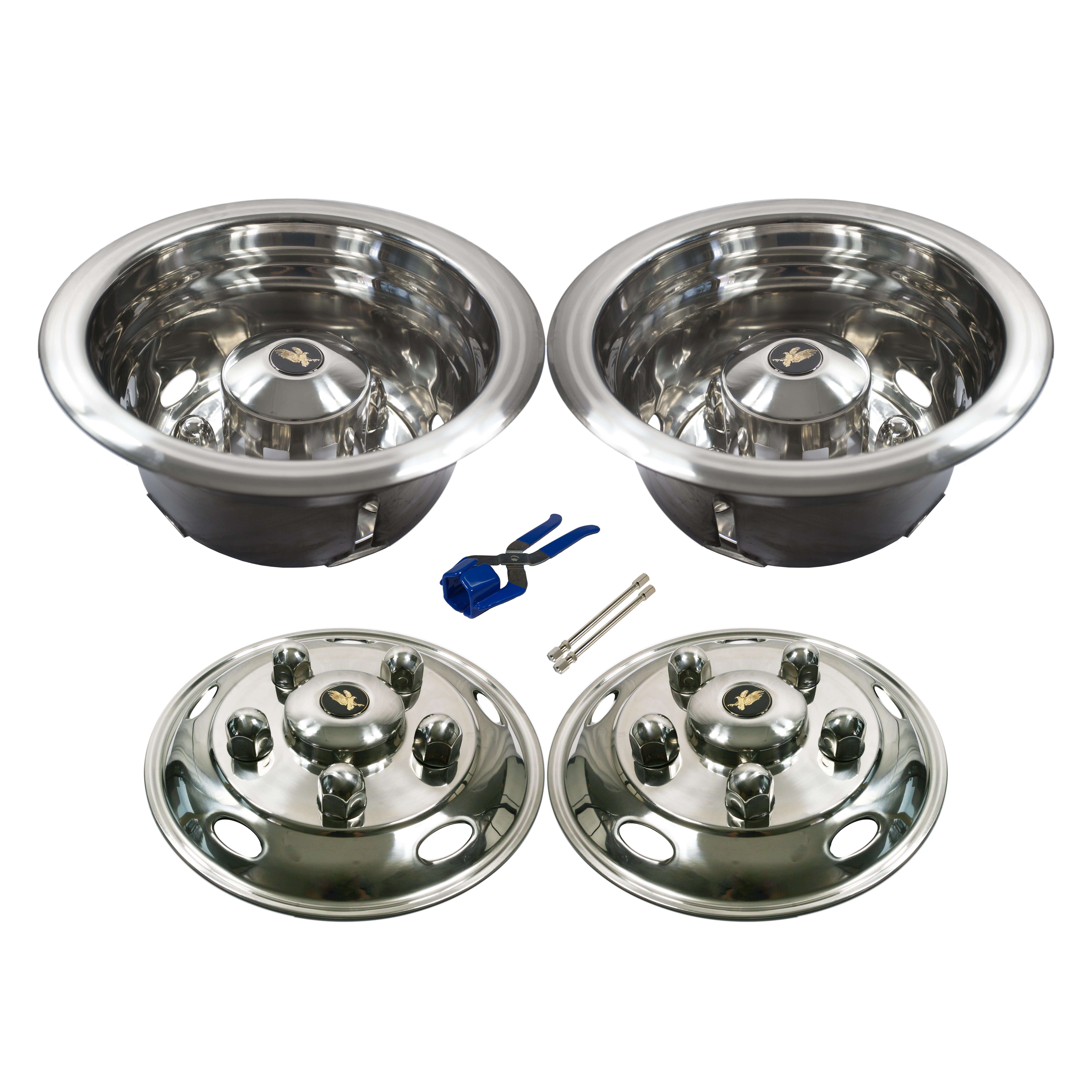 ISRT-535 | 16” Wheel Simulator Set - Stainless Steel - 115mm offset ...