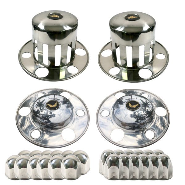 Watts Wheels Premium Truck Accessories - AFKL007 Stainless Steel Axle Cover Kit
