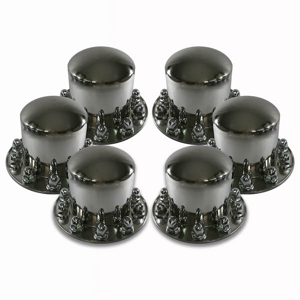 Watts Wheels Premium Truck Accessories - AFTR0011SS - Stainless Steel Axle Cover Set